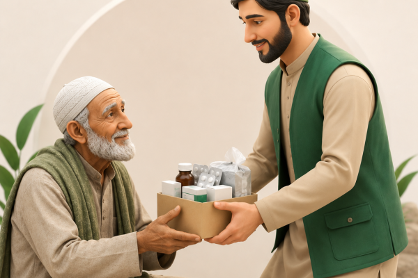تقديم مساعدات دوائية للحالات المحتاجة
